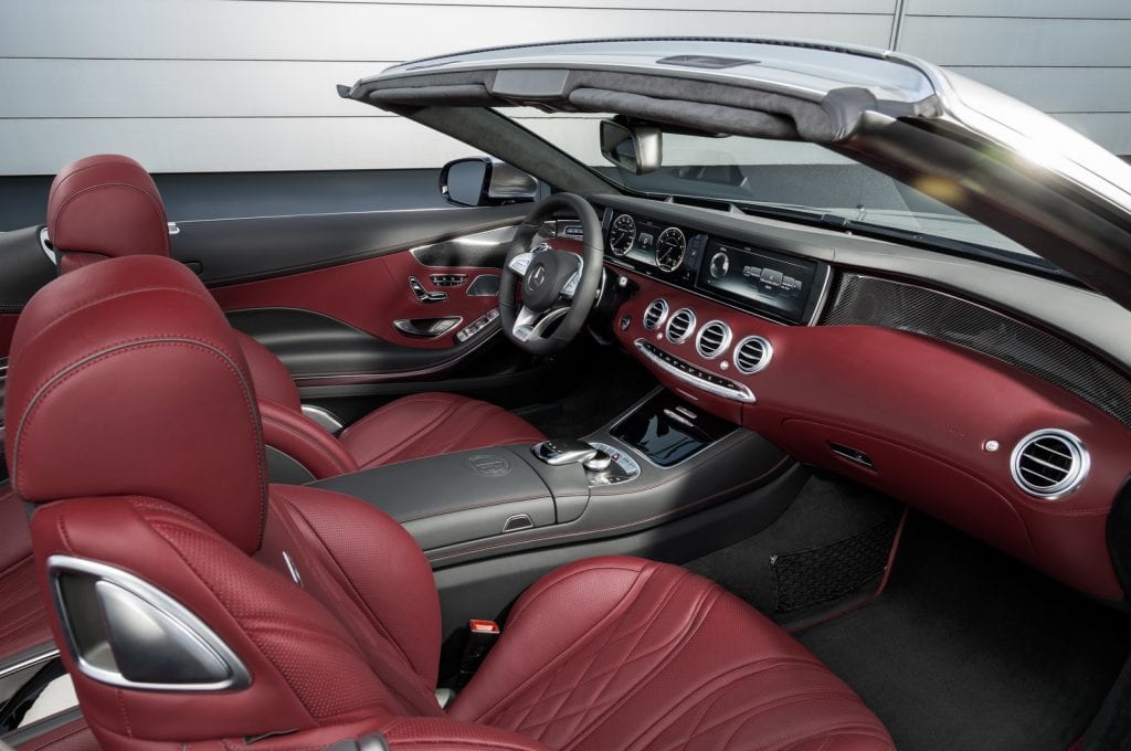 Mercedes-Benz S63 Convertible interior UAE