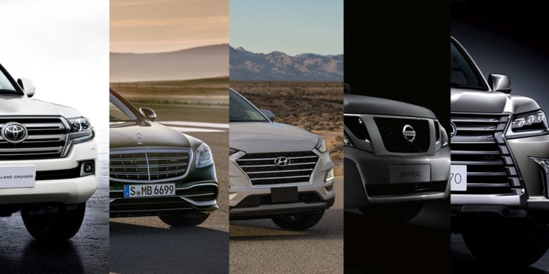 Top five most popular car brands in the UAE