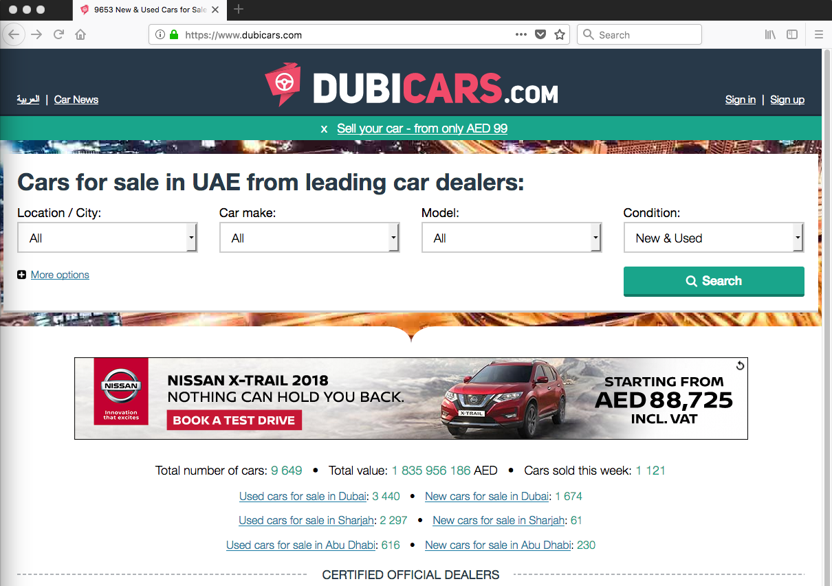 Sell your car online for just AED 149 on dubicars.com - Dubi Cars - New ...