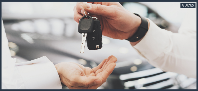 How to Transfer Vehicle Ownership In Dubai; keys are handed over as part of a Dubai vehicle ownership transfer