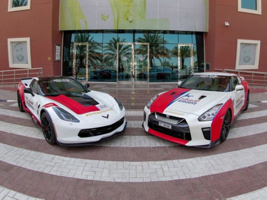 Dubai Ambulance sports cars