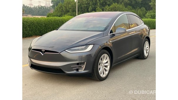 2019 Tesla Model X in grey/silver, an example of an electric car