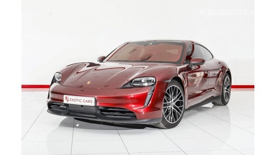 2021 Porsche Taycan Electric in red