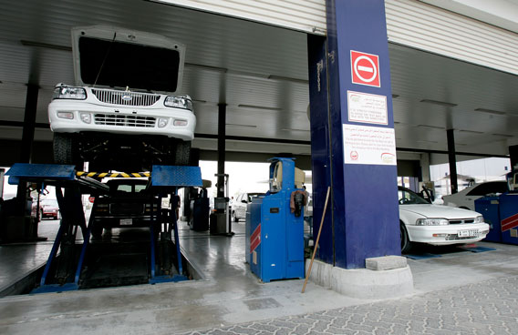 Once imported into the UAE, vehicles are tested at local trusted testing centres.