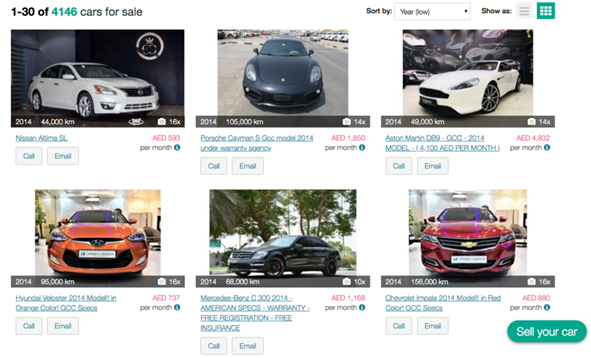 How to get a car on finance online by finding cars for sale under finance options on the DubiCars website