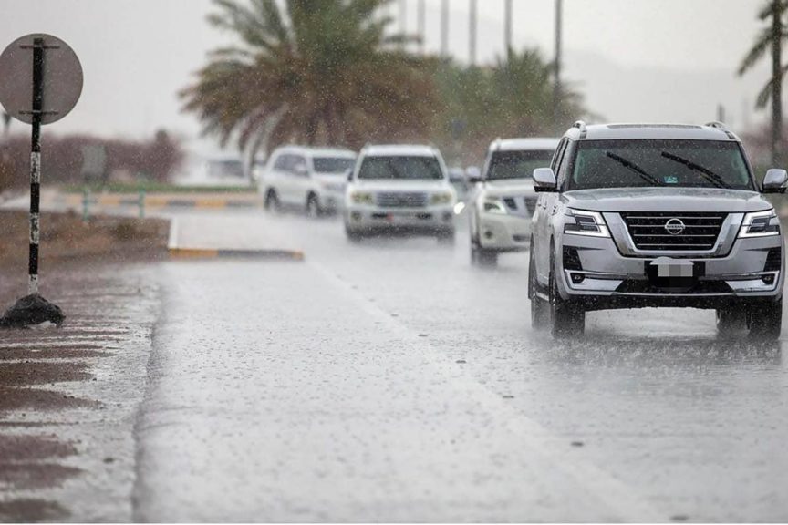 Driving In The UAE Rain