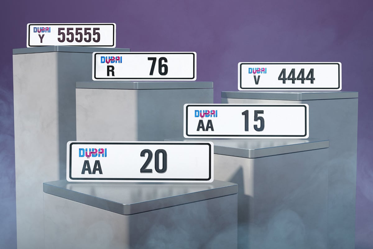 Dubai RTA Auctions Number Plates For AED 38 21 Million Most Expensive 