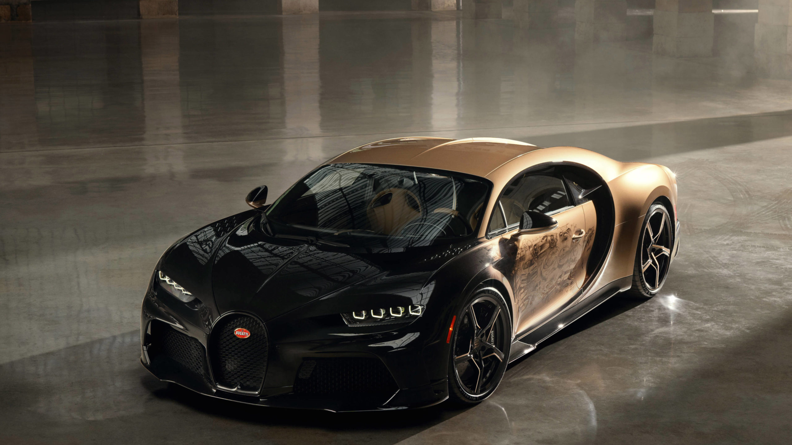 One Off Bugatti Chiron Super Sport Golden Era Revealed: 400 Hours Of Master Craftsmanship