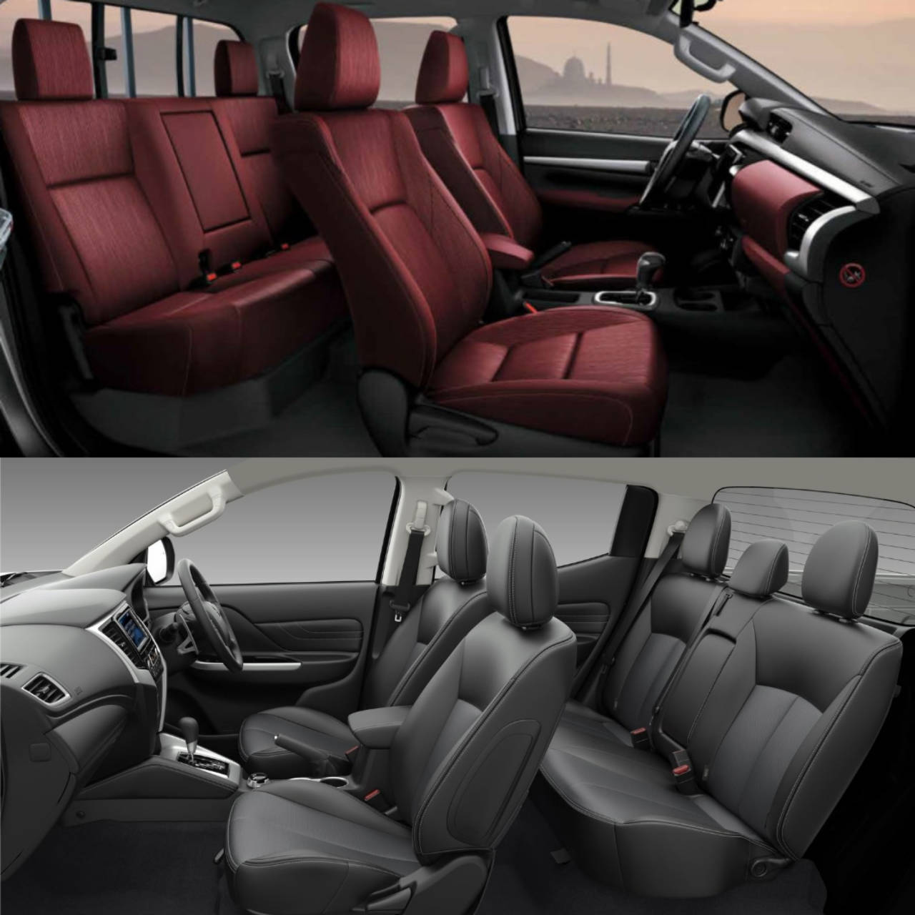 toyota hilux vs mitsubishi l200 pick-up comparison