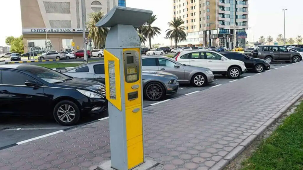 sharjah parking sms number