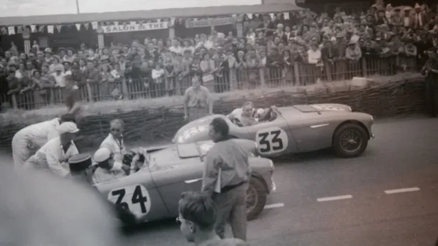 Austin Healey At The 1953 Le Mans