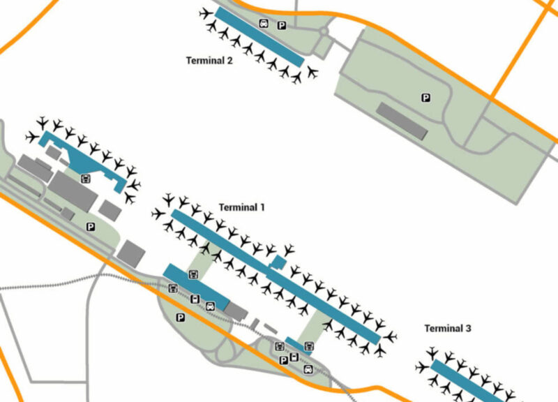 Parking facilities at Dubai Airport