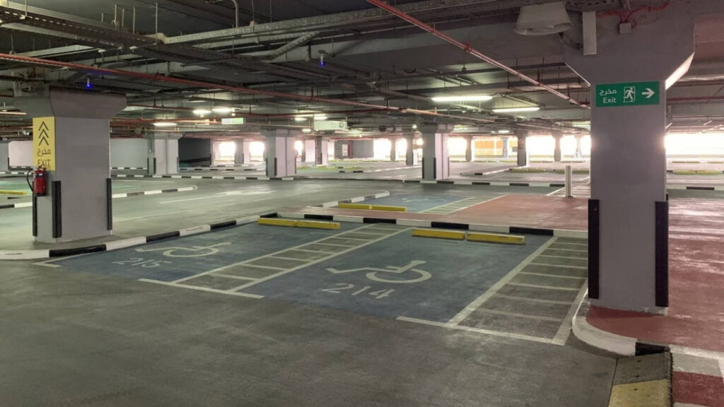 dubai metro free parking fees fines locations details