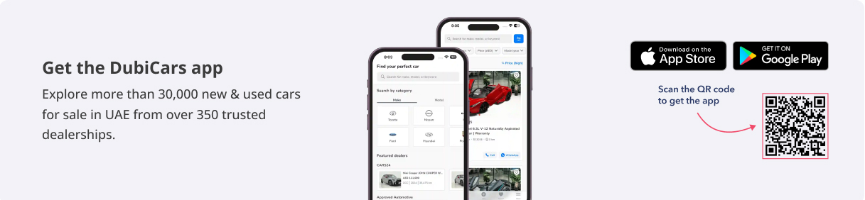Get the DubiCars App
