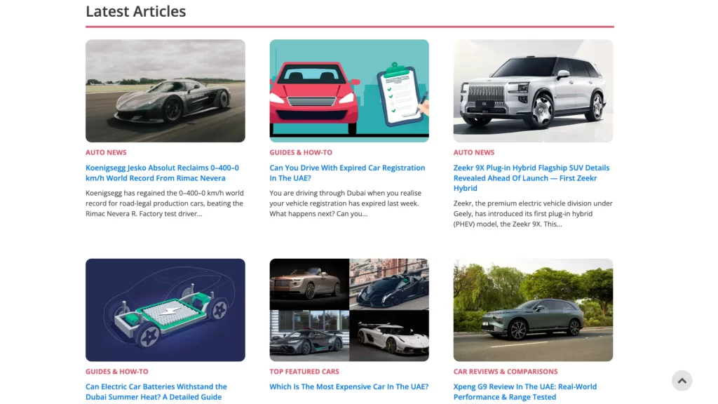 DubiCars Blog AI Upgrades
