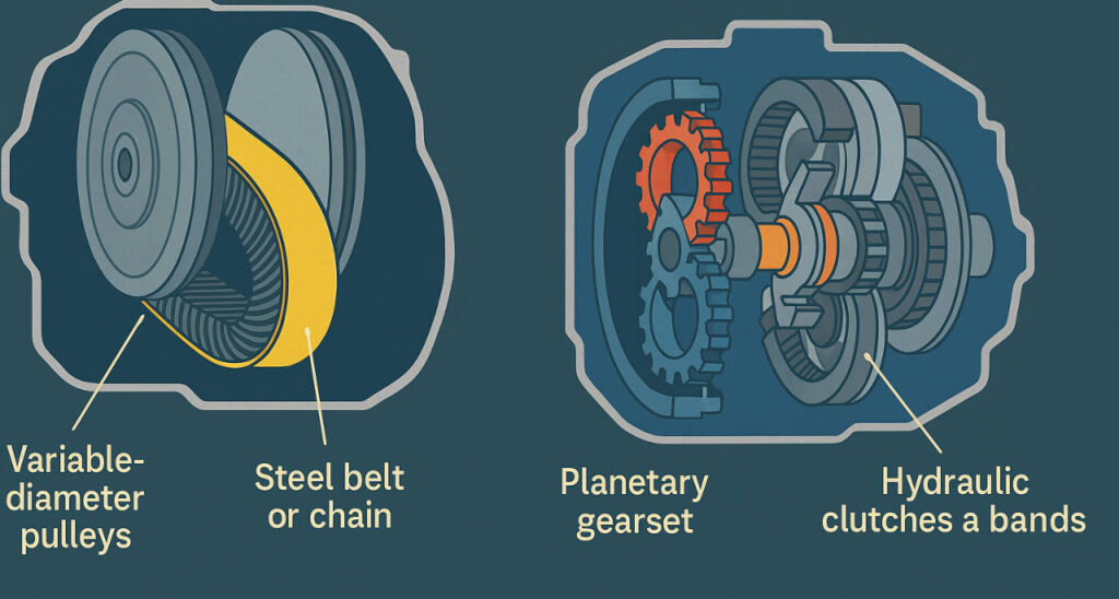 cvt vs at advantages disadvantages pros cons which to choose