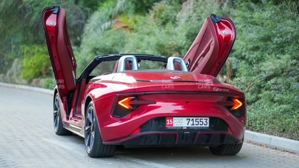 mg cyberster review design interiors technology features specs safety trims price