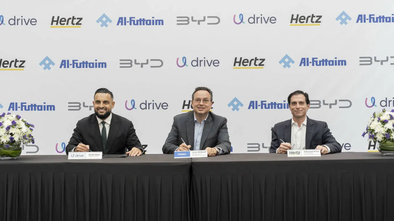 Udrive Expands Fleet with 150 Hybrid Cars: Partners with BYD and Al-Futtaim