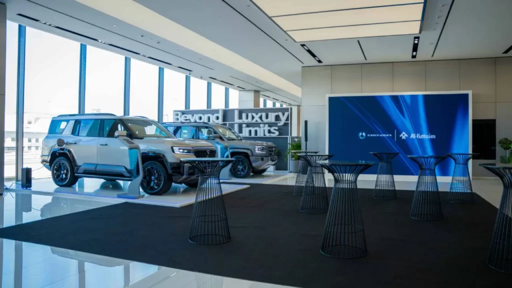 new byd denza yangwang showroom in dubai sheikh zayed road