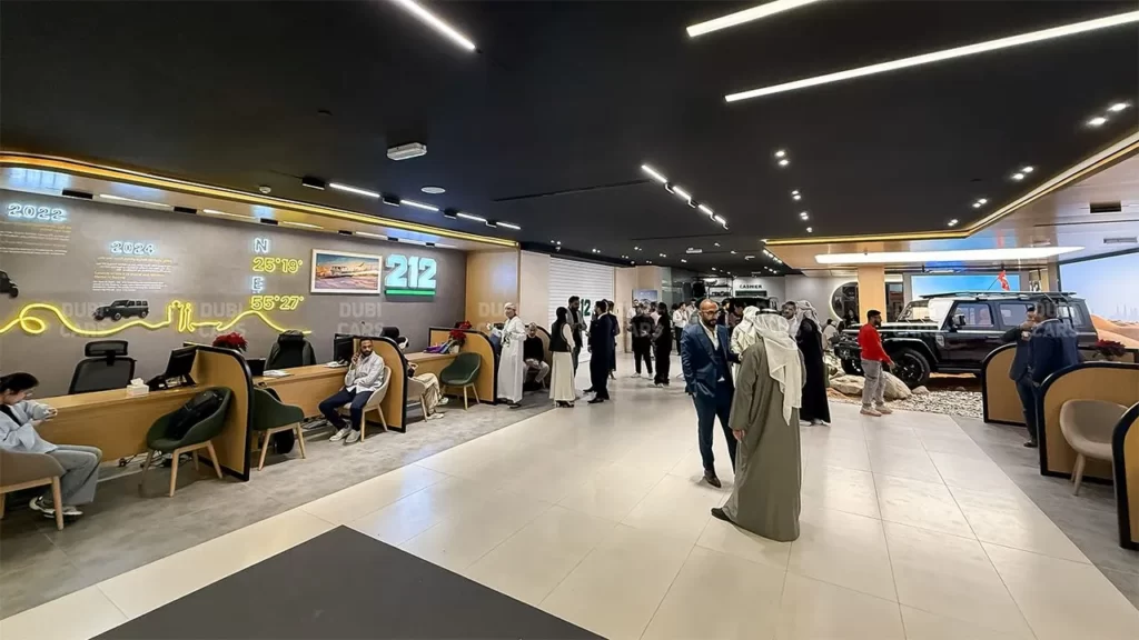 new 212 Motors Showroom Dubai