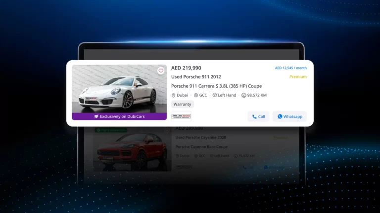 Exclusive Cars On DubiCars