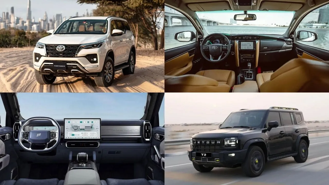 Jetour T2 vs Toyota Fortuner: Asian Off-road SUV Battle
