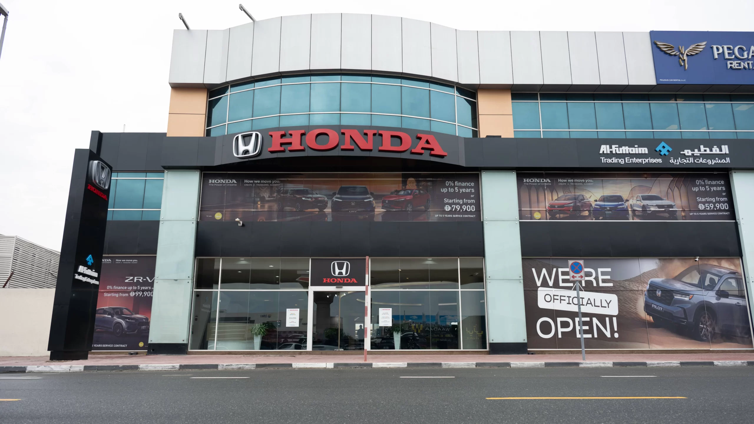 New Honda Showroom In dubai On SZR