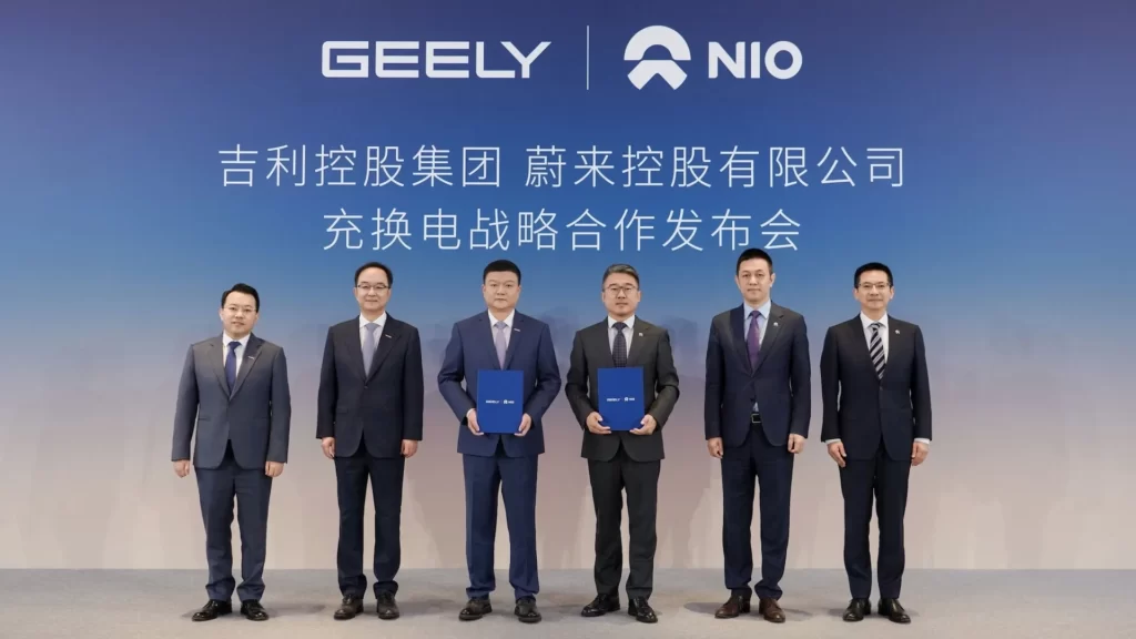 Geely & Nio Sign Partnership For Battery Swapping