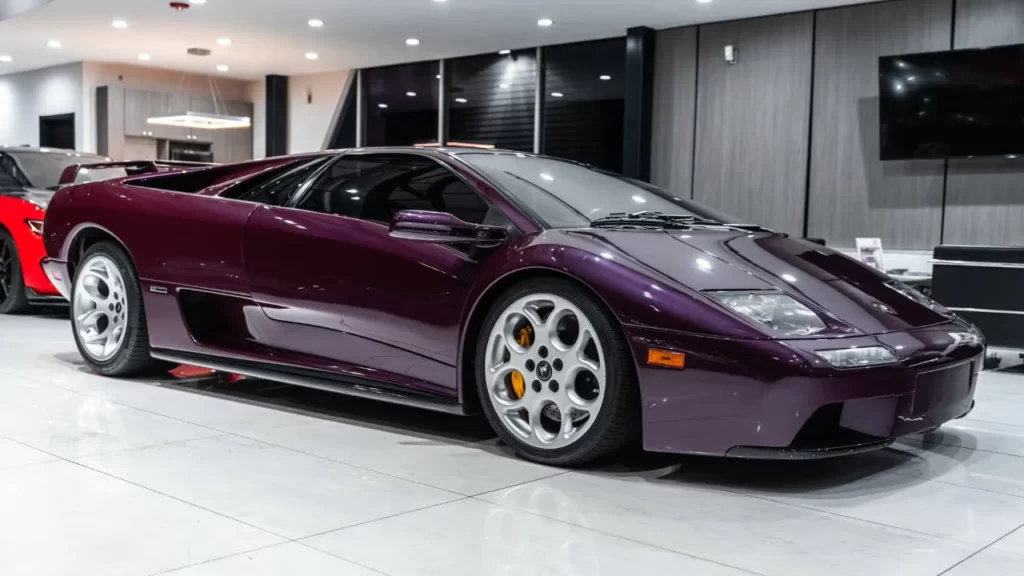 Purple Lamborghini v12 supercars