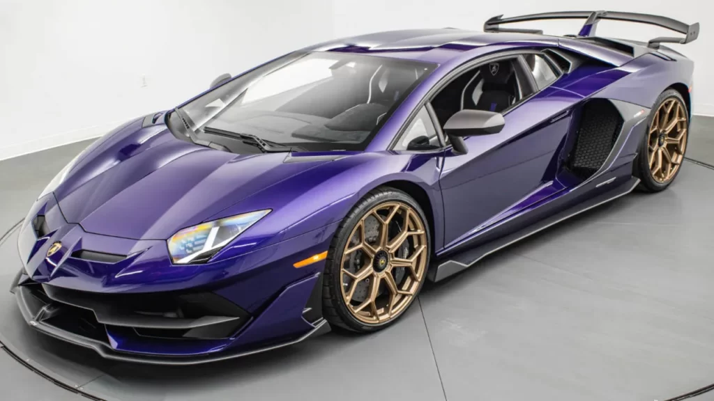 Purple Lamborghini v12 supercars