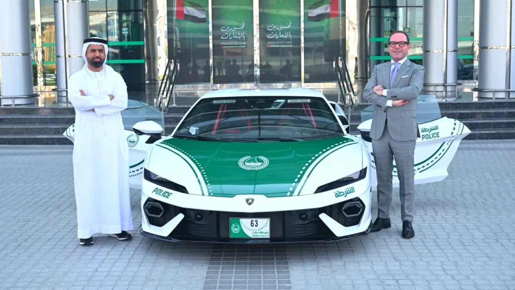 Dubai Police Lamborghini Temerario patrol car